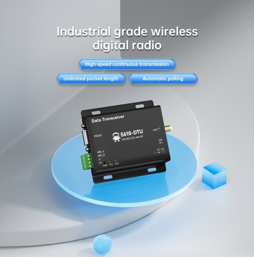 E610-DTU Wireless Station for Continuous Data Transmission
