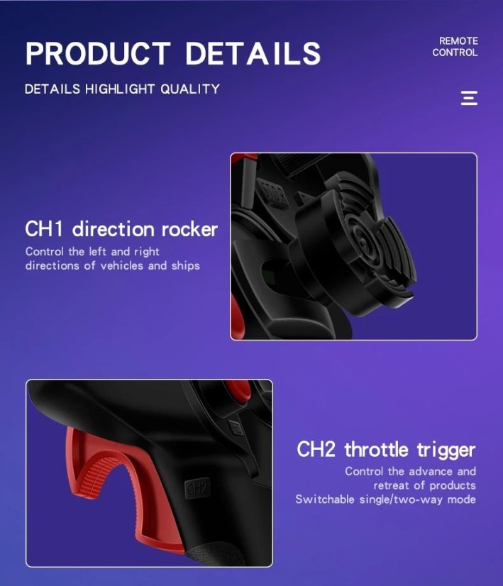 HotRC DS4A - 4-Channel 2.4GHz Remote Control