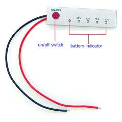 Simple Lithium Battery Status Indicator with LED