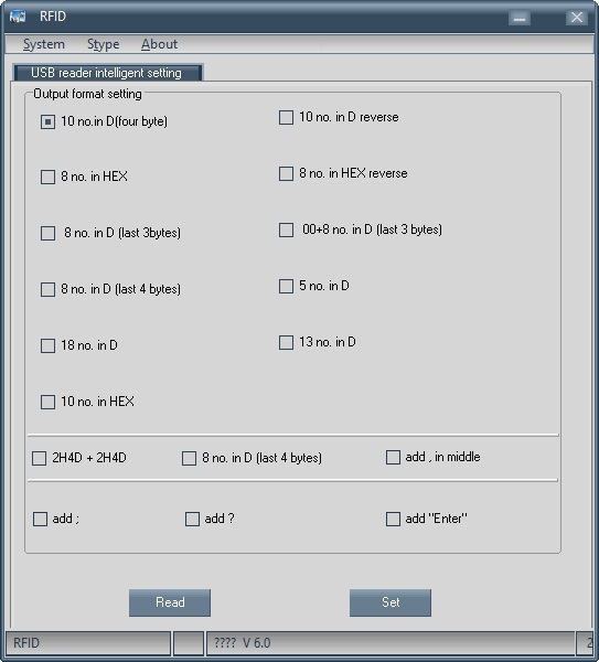 Dvoufrevenční RFID čtečka karet ZY-T304