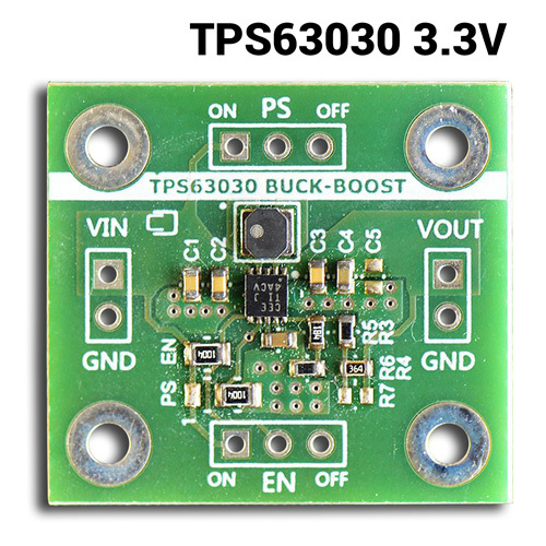 TPS63030 spínací Buck-Boost regulátor s až 96% účinností