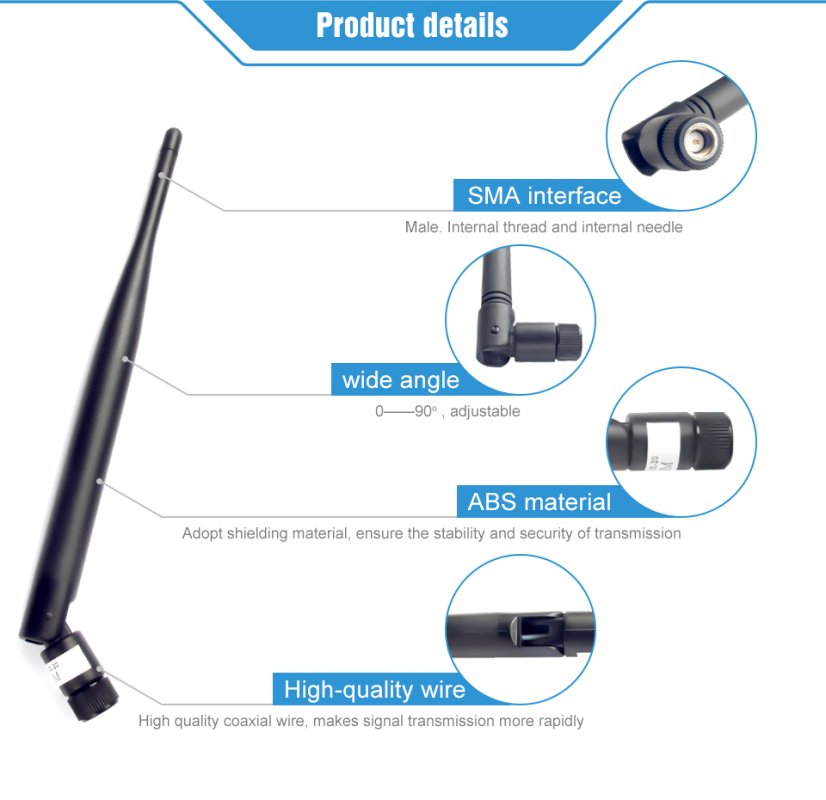 3dBi SMA-M anténa pro LoRa 433MHz