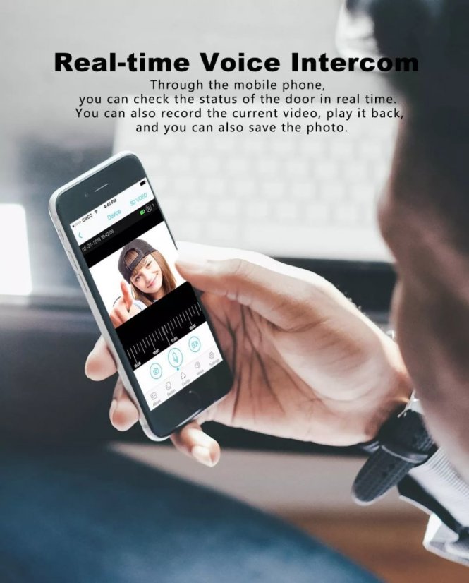 Chytrý video zvonek s Wi-Fi B19WC20 2MP