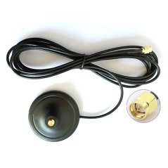 Magnetic antenna base with 3m RF174 cable