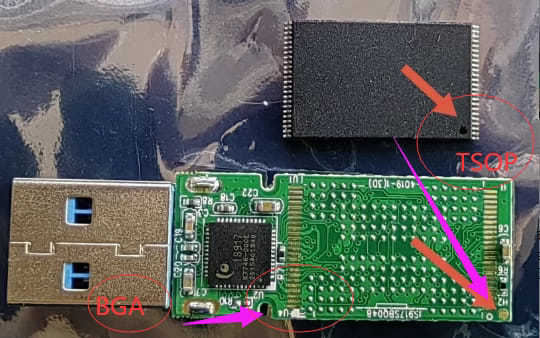 IS917 NAND Flash USB 3.0 Hlavní Deska