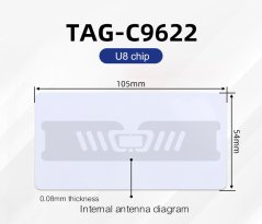 UHF RFID 915MHz ISO 18000-6C bezpečnostní karta