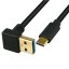 USB-C M - USB 3.0-A M OTG kabel, 0.25m