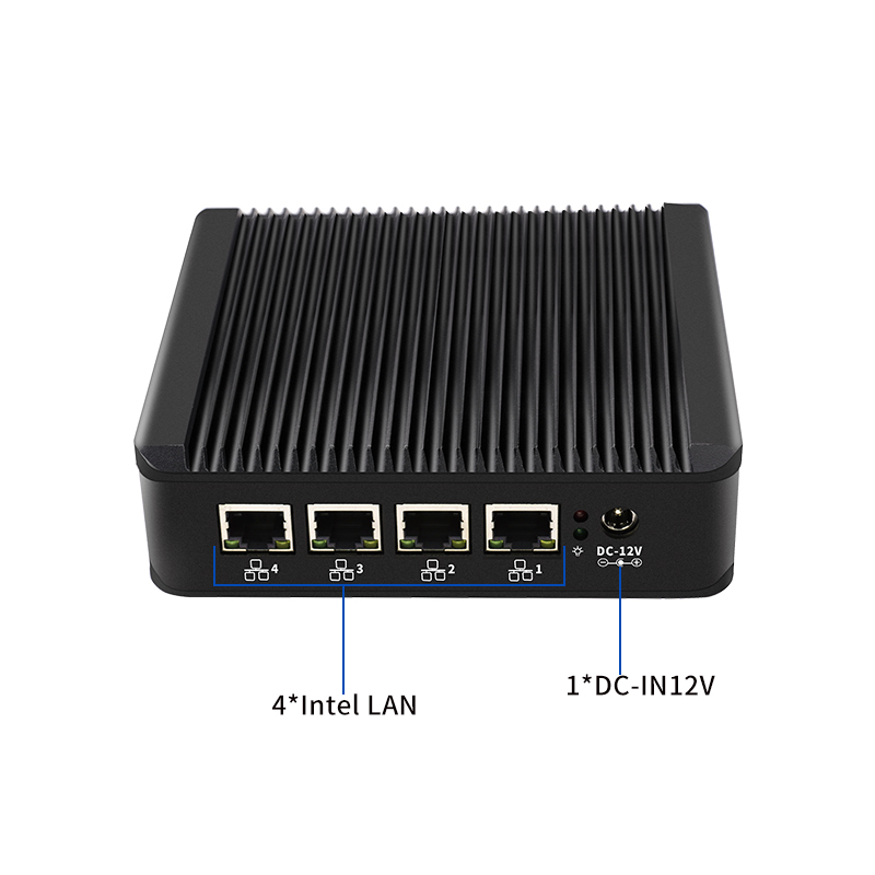 N25 Mini PC s Intel Celeron J4125 a 4 LAN porty, bezventilátorový barebone