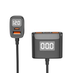 Nabíječka do auta EC17 58W s 2x USB-C a 3x USB-A