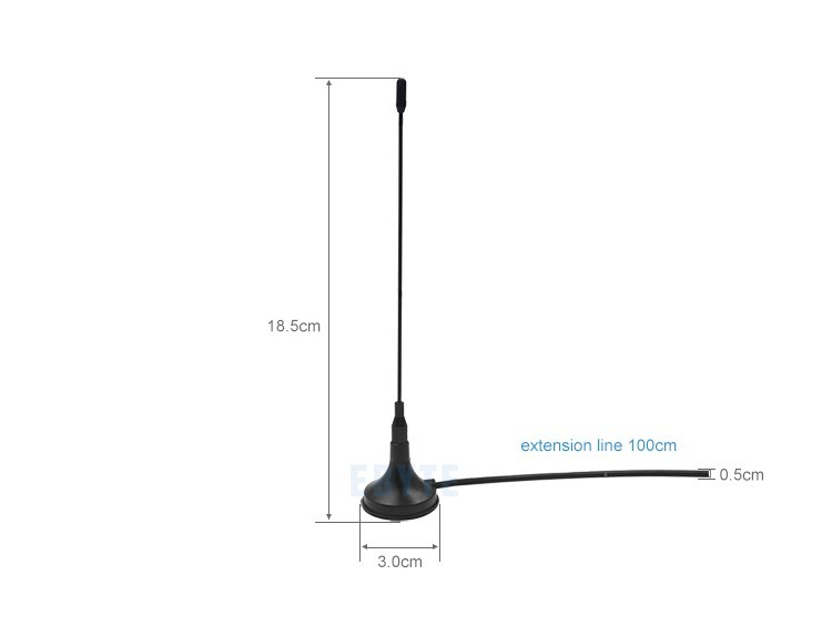 433MHz TX433-XP-200 SMA-J 3.5dBi RF Suction Antenna