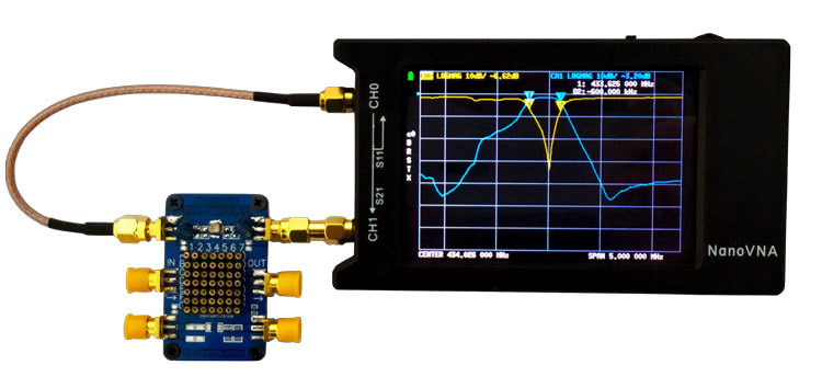NanoVNA Demo Kit - RF Testovací Deska