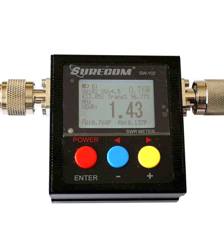 SW-102 Digitální VSWR měřič výkonu 125-525MHz