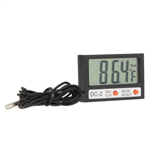 DC-2 Digitální LCD teploměr s interním a externím čidlem