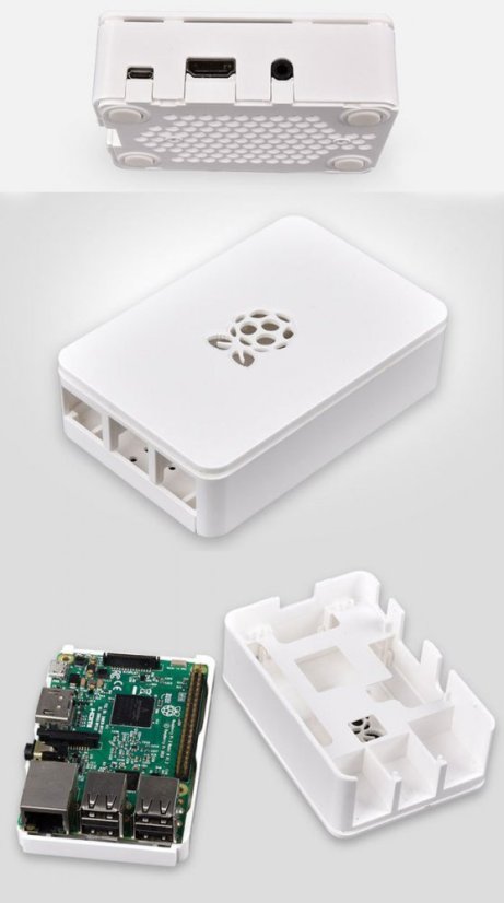 RPI-B02 Hliníková Krabička pro Raspberry Pi 3 Model 3B/2B/B+