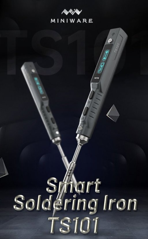 TS101 Digital Soldering Station with OLED Display - Fast and Precise Welding