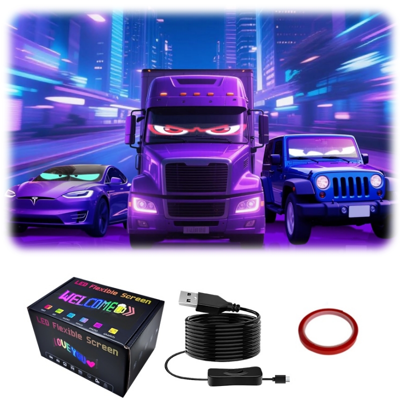 Flexibilná LED značka pre automobil s Bluetooth ovládaním