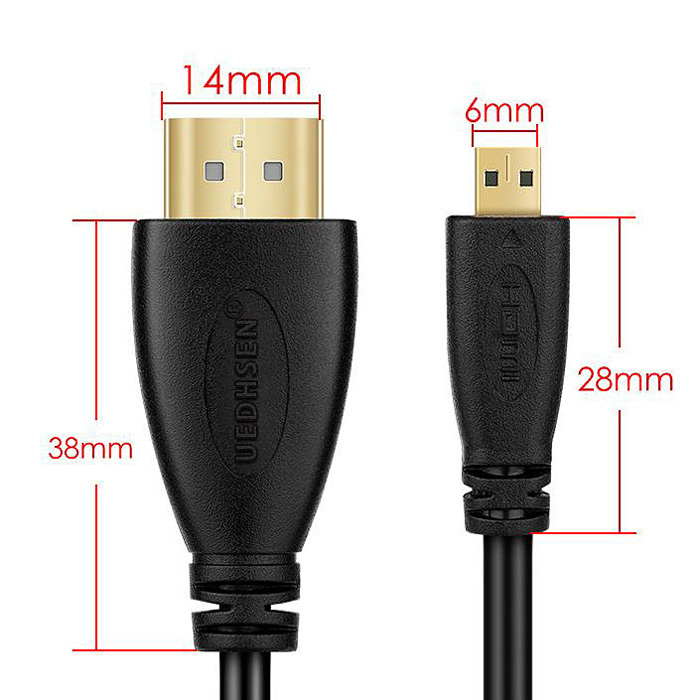 HDMI na micro HDMI kabel, 1080p, 1.4