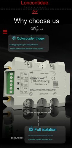 LSA Půlvlnný Jednofázový Solid State AC Regulátor Napětí
