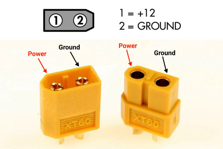 Kabel XT60 na DC 5.5x2.5mm