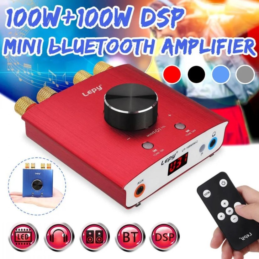 Mini Bluetooth stereo zosilňovač LP-168MINI2