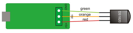 USB Teploměr DS18B20