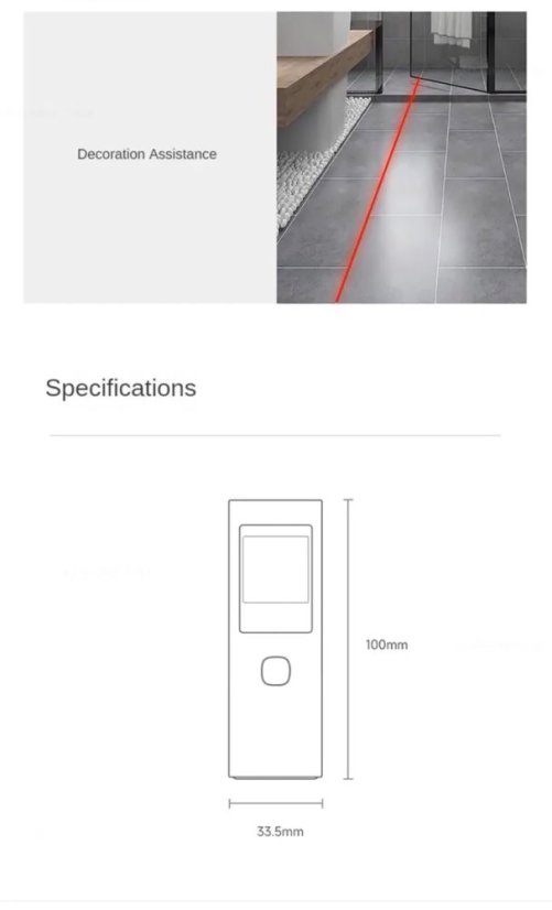 DUKA LS6 Laserový Dálkoměr 40m