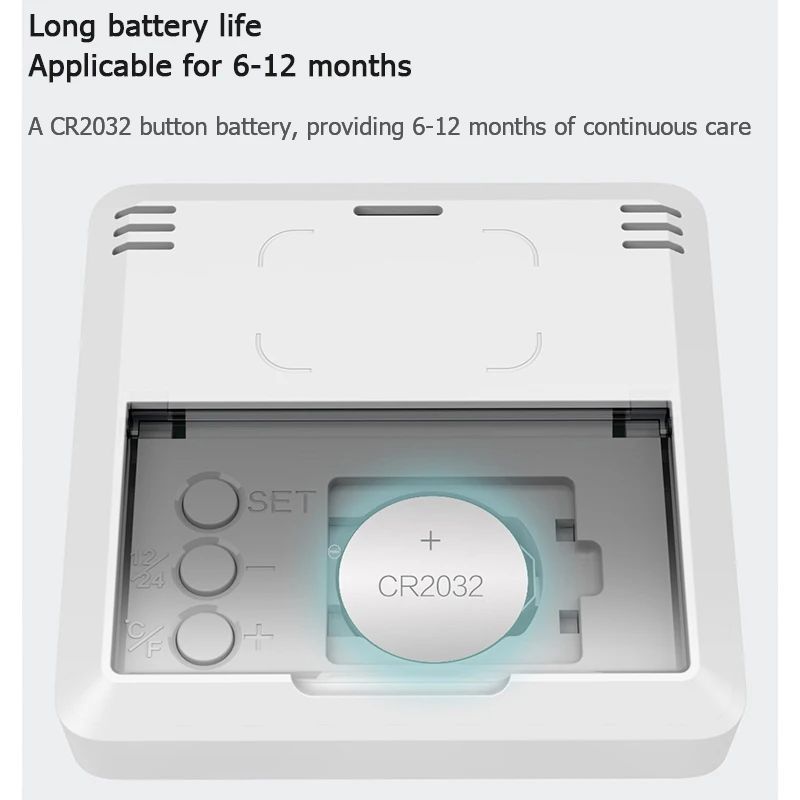 MIIIW NK5253 Mini Thermometer and Hygrometer 3-in-1 with Alarm