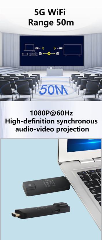 AM18052 Bezdrátový HDMI Extender - Dosah: 50m