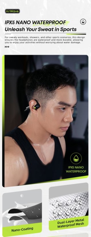 AirWave BE10 Open Headphones for Sports