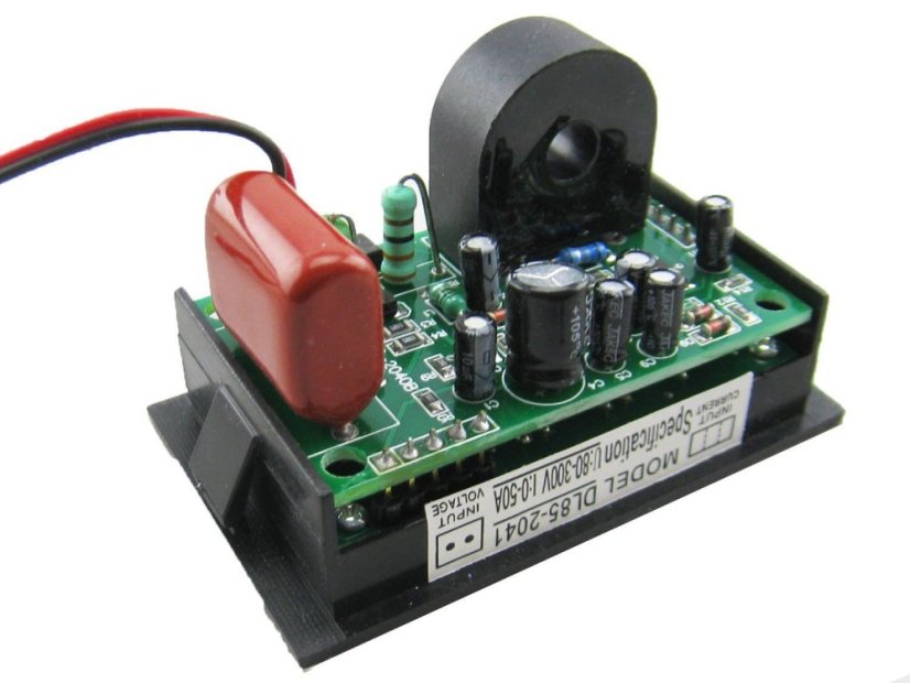 DL85-2041 AC 80-300V 50A 2v1 LED Digitální Ampérmetr a Voltmetr