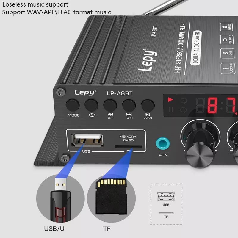 LP-A8BT Zesilovač 4v1 s Bluetooth