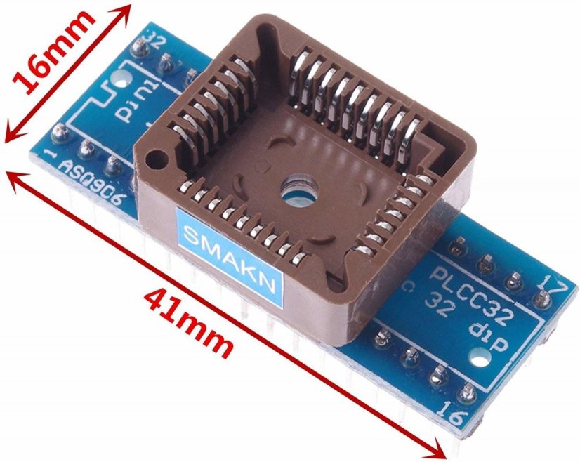Test SMD PLCC32 Socket to DIP32