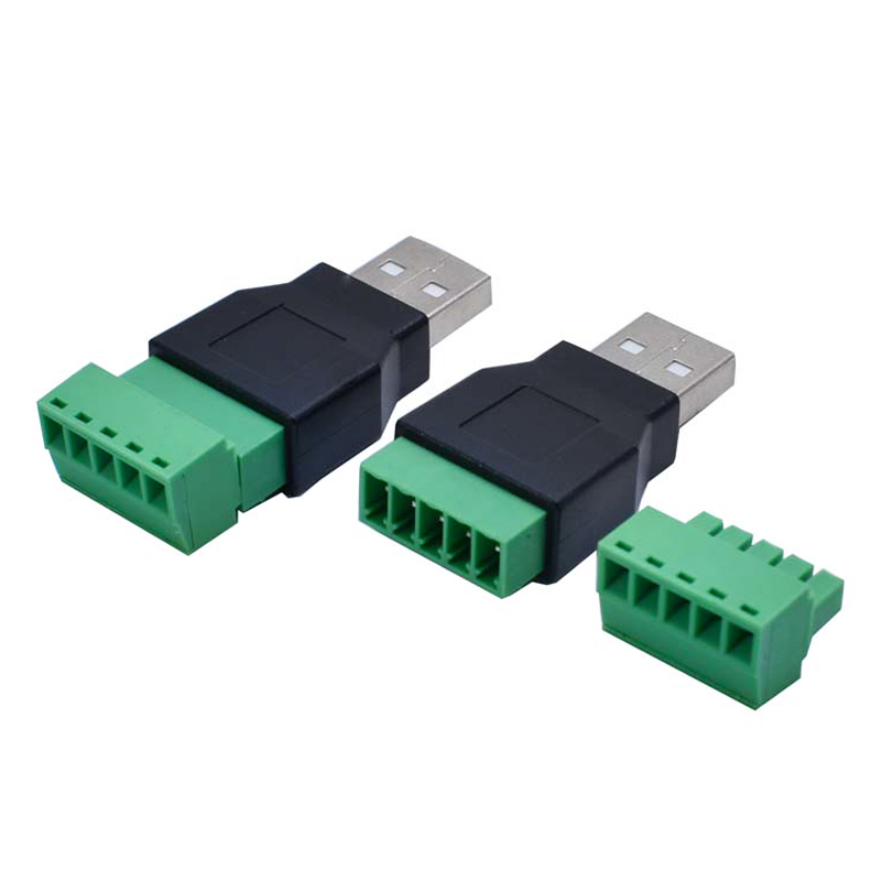 USB A to terminal block 5pin, screw terminal, adapter