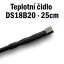 Teplotní čidlo DS18B20 s vodotěsným pouzdrem – Délka 25 cm (10ks)