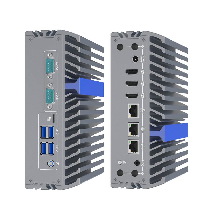 IEXP-502 Industrial Fanless PC, Intel Core i3/i5/i7, Triple HDMI, 2.5G LAN