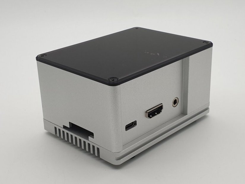 ecoPI PRO HP: Hliníkové pouzdro pro ROCK PI 4 - Barva: Černá