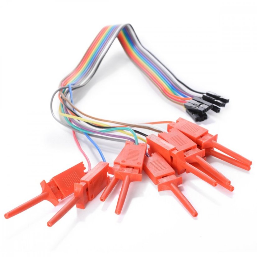 10-Channel Connection Cable with Mini Clamps for Saleae Logic Analyzer