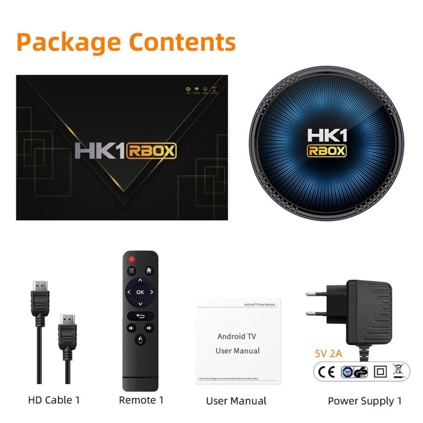 TV Box HK1 RBOX W2 S905W2 s Androidem 11