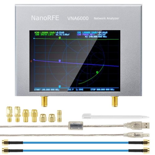NanoRFE VNA6000 6GHz přenosný vektorový síťový analyzátor