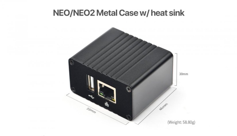 Hliníková krabička pro NanoPi NEO/NEO2