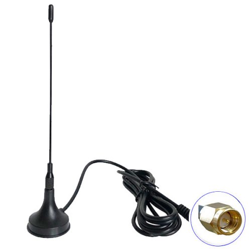 DTV-01 Kompaktní pasivní DVB-T2 anténa s 1.5m kabelem - Konektor: 1.5m kabel IEC