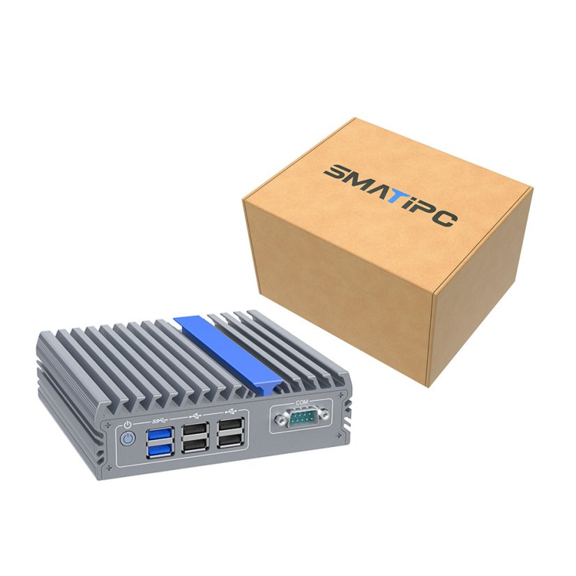 IEXP-302, J3710 průmyslové mini PC, bezventilátorové, 12V, Barebone