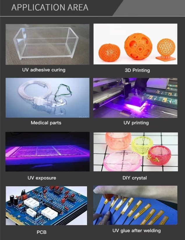 Vysoce výkonná UV lampa pro efektivní vytvrzování
