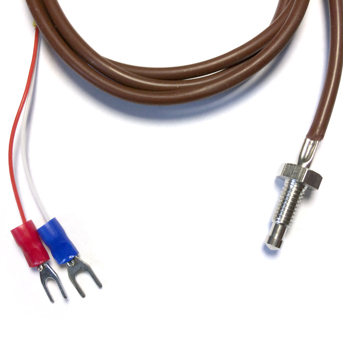 Type E Thermocouple Temperature Sensor with M6 Thread and Silicone Cable