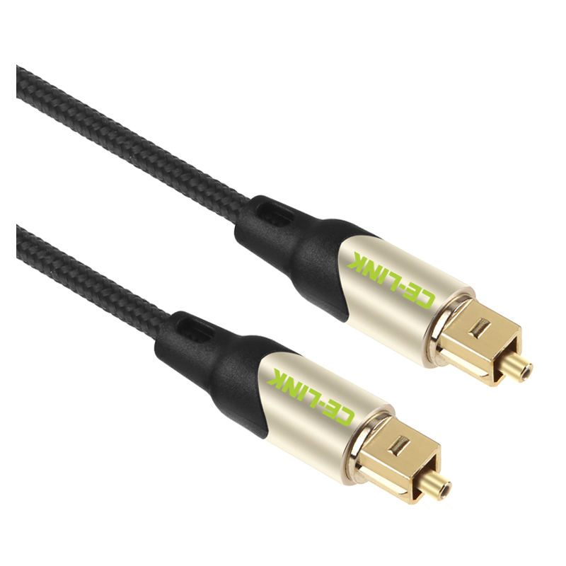 Ce-link 2751 Toslink SPDIF kabel - Metal - Délka: 1m
