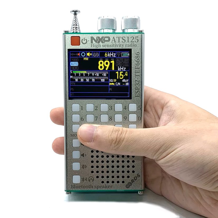 ATS125 Přenosné rádio | NXP TEF6686 | Bluetooth