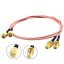 Anténní kabel Pigtail SMA F - SMA M RG316