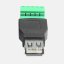 USB A na svorkovnici 5pin, šroubová svorka, adapter