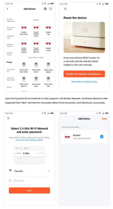 Inteligentní přepěťová a podpěťová ochrana TVPS1-63T s WiFi