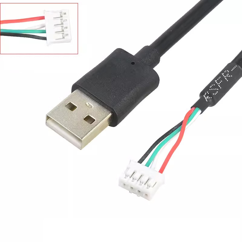 USB 2.0 Cable to PCB, 30 cm, 4P